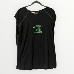 Zoey Beth Plus Vintage Y2K Sporty Preppy Division Champs Oversized Sleep Shirt